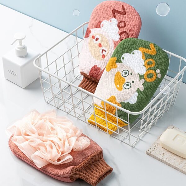 Exfoliating Shower Brush Body Cleaning Scrub Mitt - Image 3