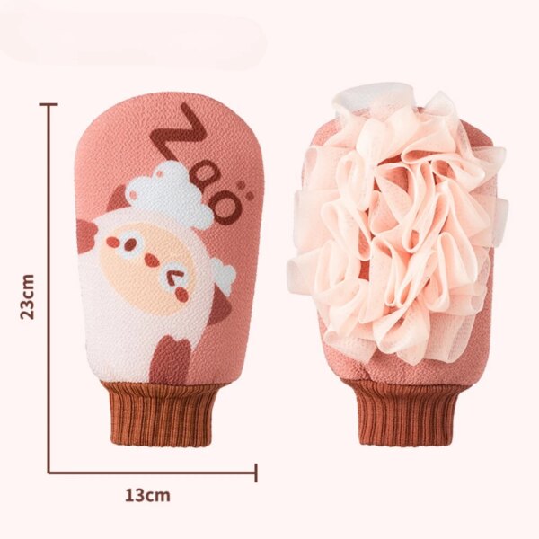 Exfoliating Shower Brush Body Cleaning Scrub Mitt - Image 5