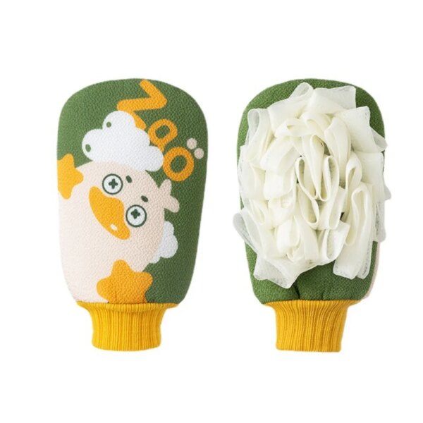 Exfoliating Shower Brush Body Cleaning Scrub Mitt - Image 4