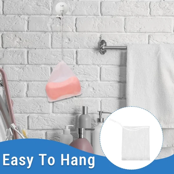 Hangable Foaming Mesh Soap Pouch - Image 4