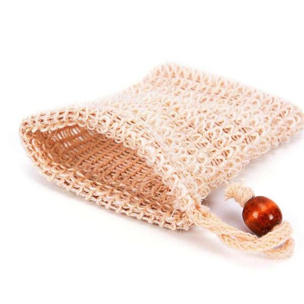 Eco-Friendly Sisal Soap Saver Pouch - Image 6