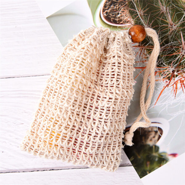Eco-Friendly Sisal Soap Saver Pouch - Image 4