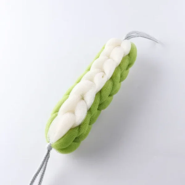 Luxurious Mesh Bath Scrubber with Body Massage Brush - Image 4