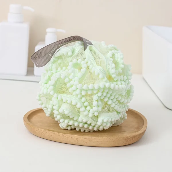 Flower Lace Bath Sponge Ball - Image 2