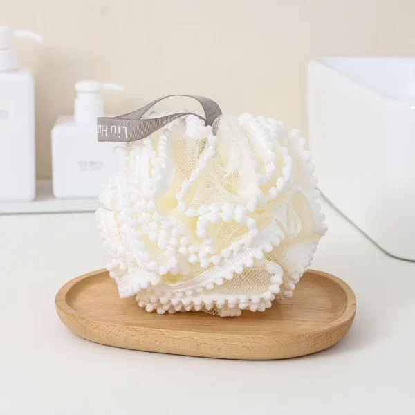 Flower Lace Bath Sponge Ball - Image 5