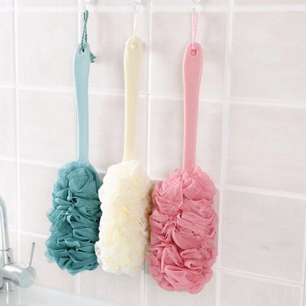 Long Handle Soft Mesh Bath Shower Brush Body Scrubber - Image 3