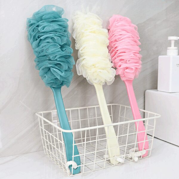Long Handle Soft Mesh Bath Shower Brush Body Scrubber - Image 4