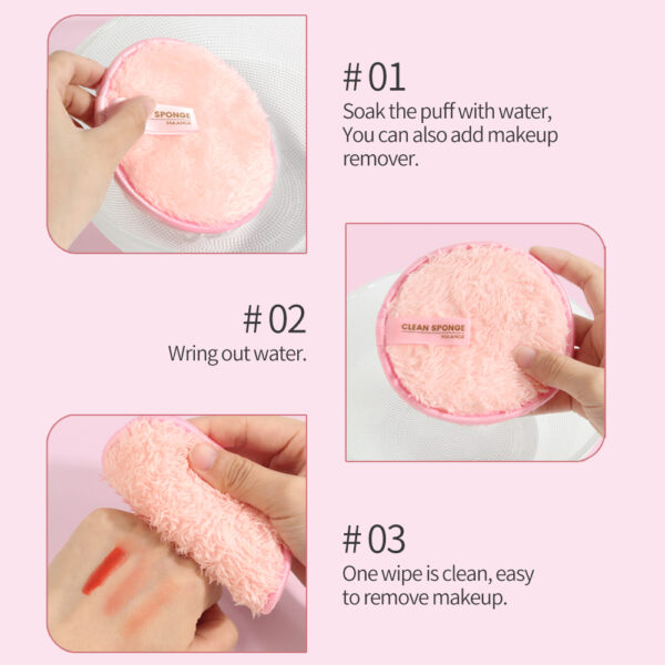 3Pcs Reusable Makeup Removal Sponge Set - Image 4