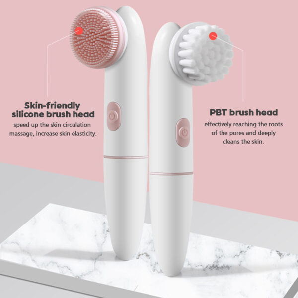 2-in-1 Electric Facial Cleansing Brush & Pore Cleanser - Image 4