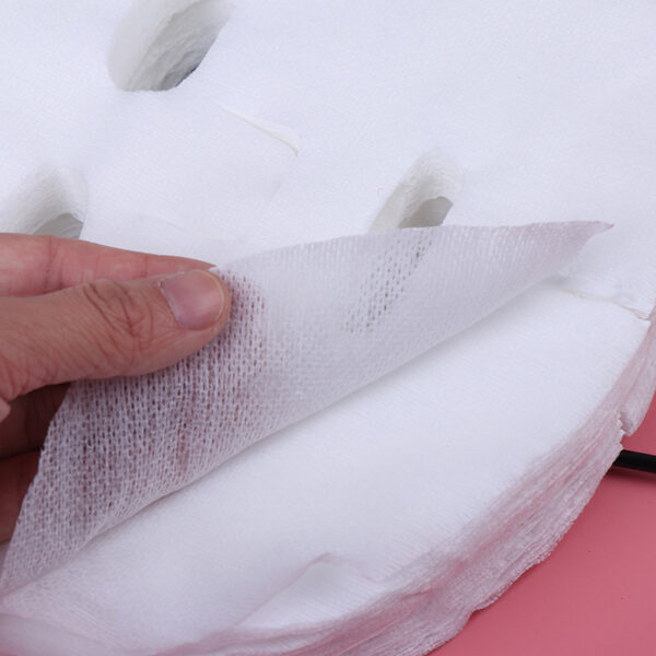 100pcs White DIY Soft Breathable Cotton Facial Mask Sheets - Image 8
