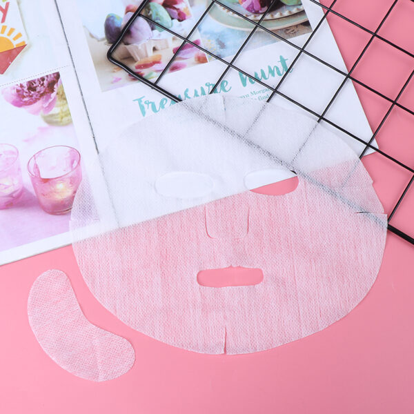 100pcs White DIY Soft Breathable Cotton Facial Mask Sheets - Image 6