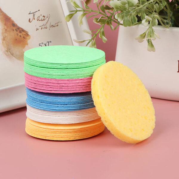 10Pcs Compressed Facial Cleansing Sponges - Image 2