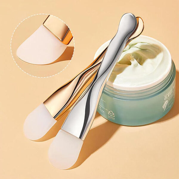 Double Head Silicone Facial Mask Brush - Image 3