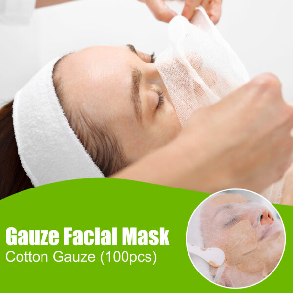 100Pcs Cotton Gauze Face Care Wipes - Image 3