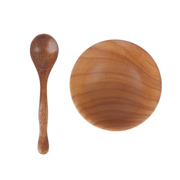 2Pcs Wooden Facial Mask Bowl and Spoon Set - Image 7