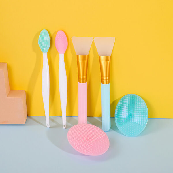6Pcs Silicone Exfoliating Facial Cleansing Brush Set - Image 6