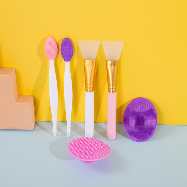 6Pcs Silicone Exfoliating Facial Cleansing Brush Set - Image 5