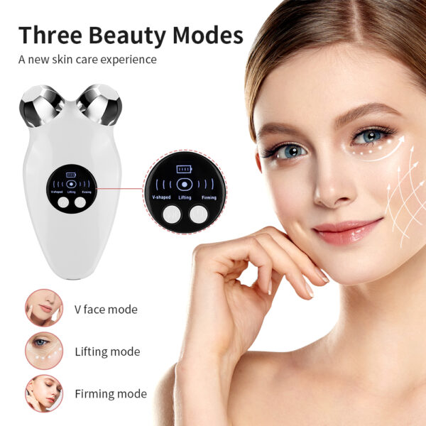 Microcurrent Face Lifting and Firming Device with 45°C Warm Compress - Image 2