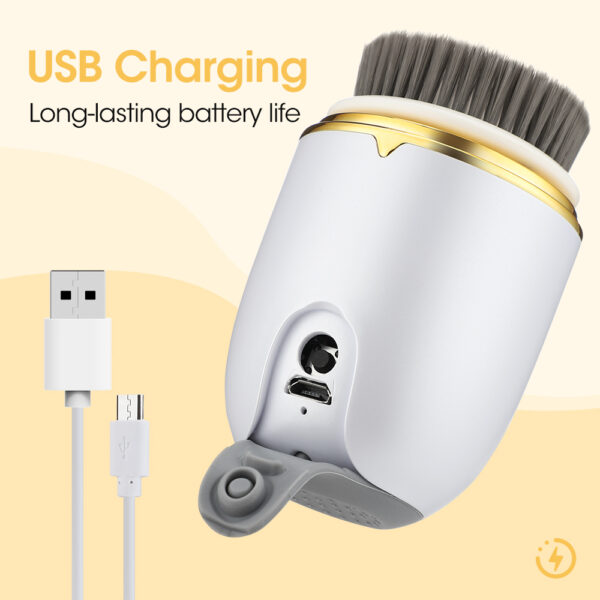 Ultrasonic Electric Facial Cleansing Brush 360 Rotate Skin Care Tool - Image 6