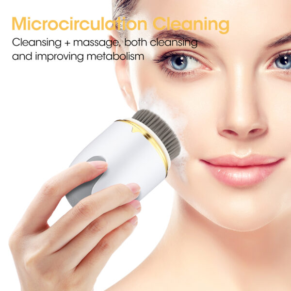 Ultrasonic Electric Facial Cleansing Brush 360 Rotate Skin Care Tool - Image 2