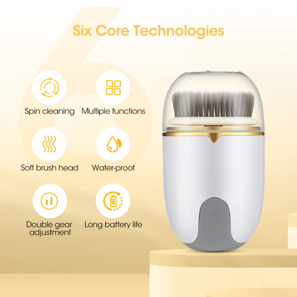 Ultrasonic Electric Facial Cleansing Brush 360 Rotate Skin Care Tool - Image 5