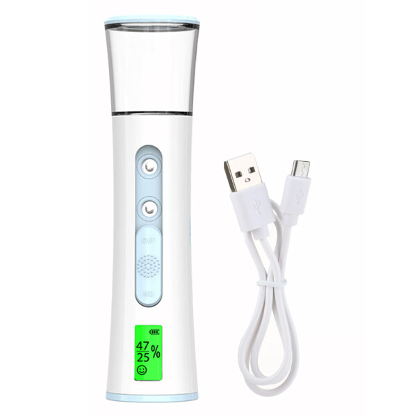 Travel-Sized Nano Mist Facial Steamer & Humidifier with Skin Tester - Image 6