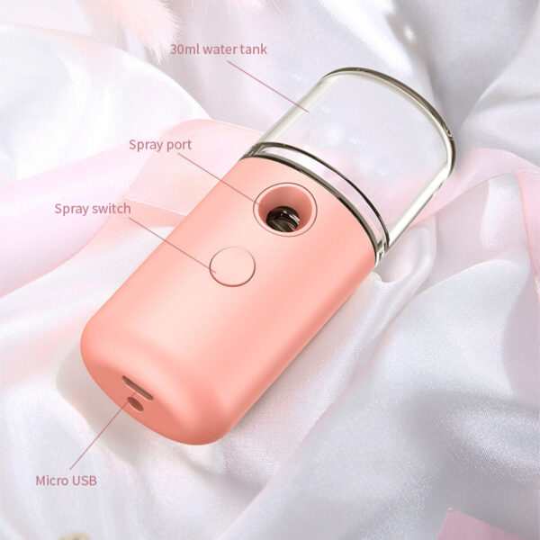 Mini Nano Facial Mist Sprayer - USB Rechargeable Humidifier & Moisturizer - Image 4