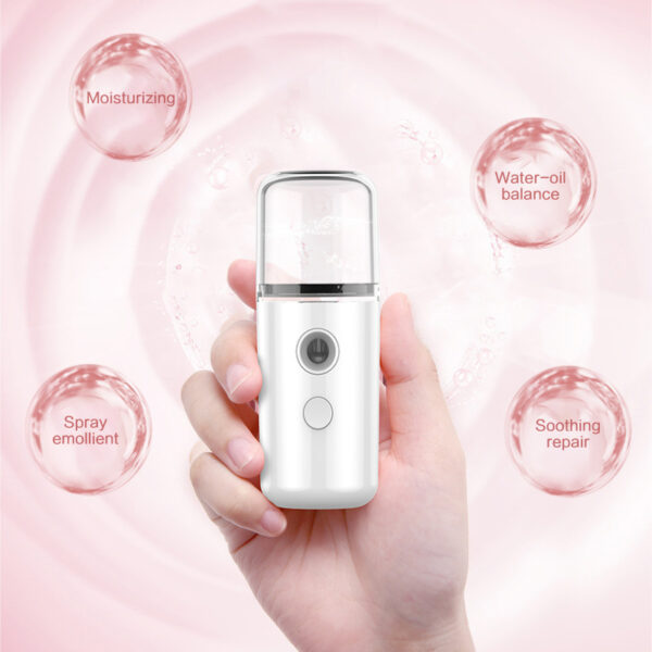 Mini Nano Facial Mist Sprayer - USB Rechargeable Humidifier & Moisturizer - Image 5